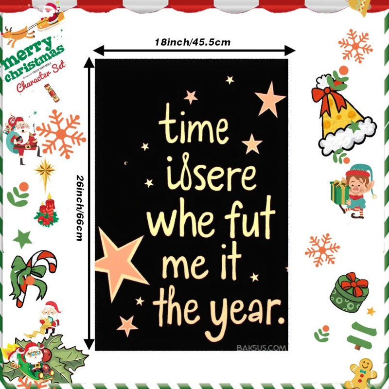 Christmas Kitchen Towel Decor 18x66cm Soft Holiday Dish Towel