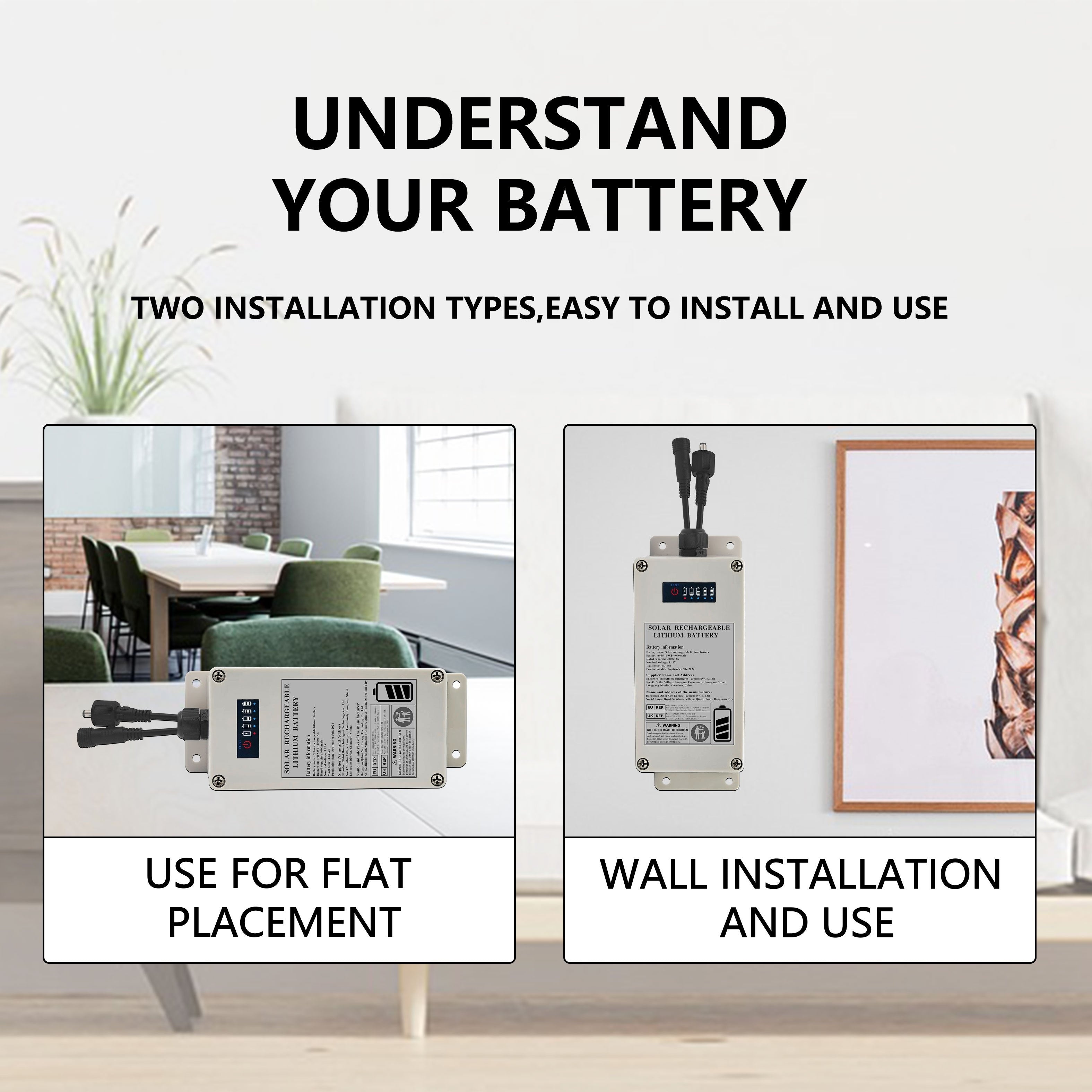 25W Solar-Powered Exhaust Fan with 4000mAh Battery for Greenhouses Sheds Chicken Coops Pet Houses