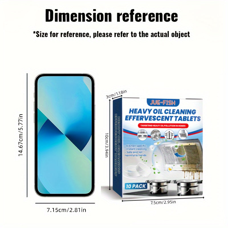Kitchen Cleaning Tablets for Grease and Oil Stains on Surfaces and Appliances