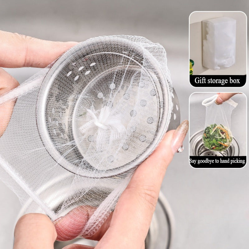 100 Disposable Kitchen Sink Strainers for Clogs Food Waste Drain Sewer