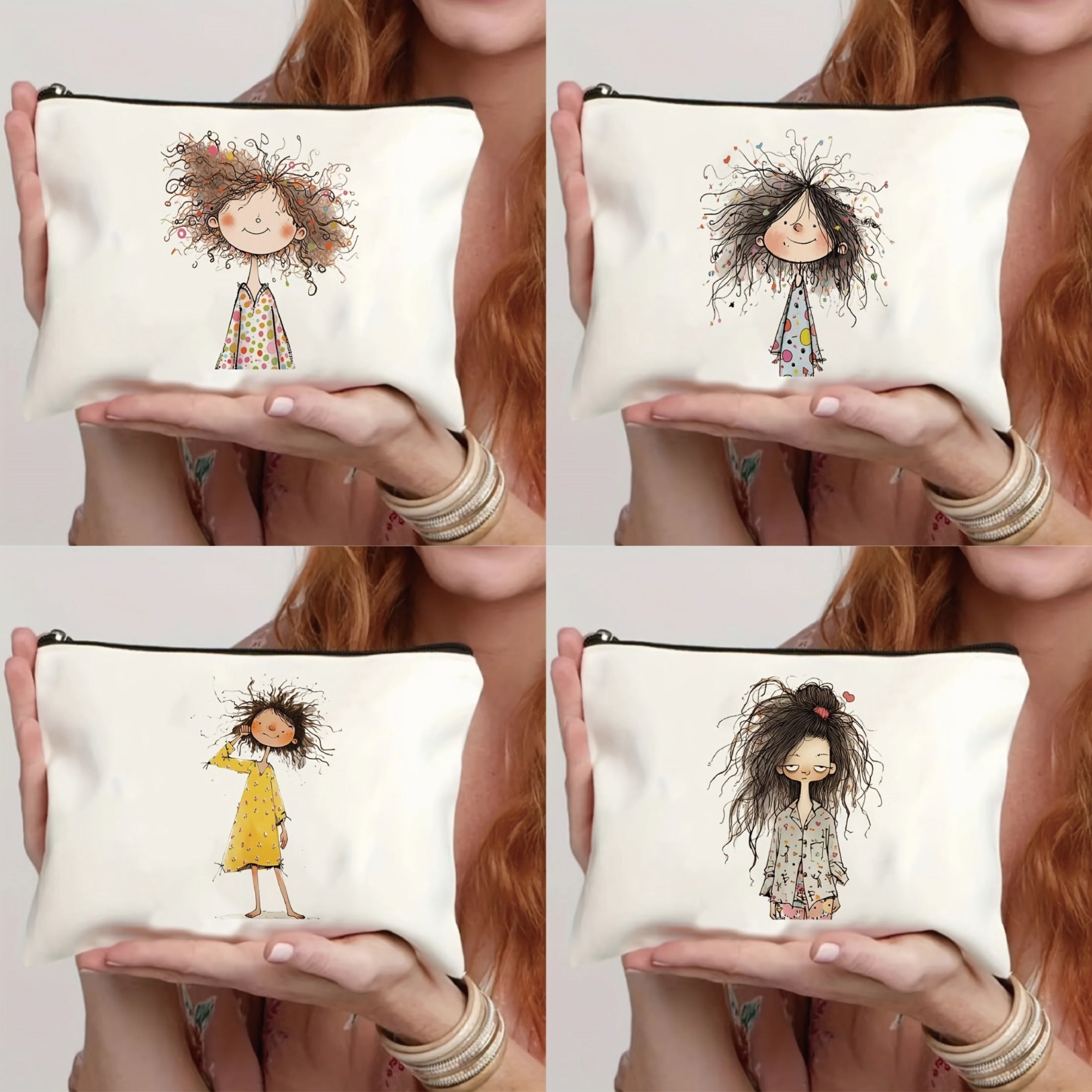 Durable Travel Cosmetic Pouch for Makeup and Teacher Gifts