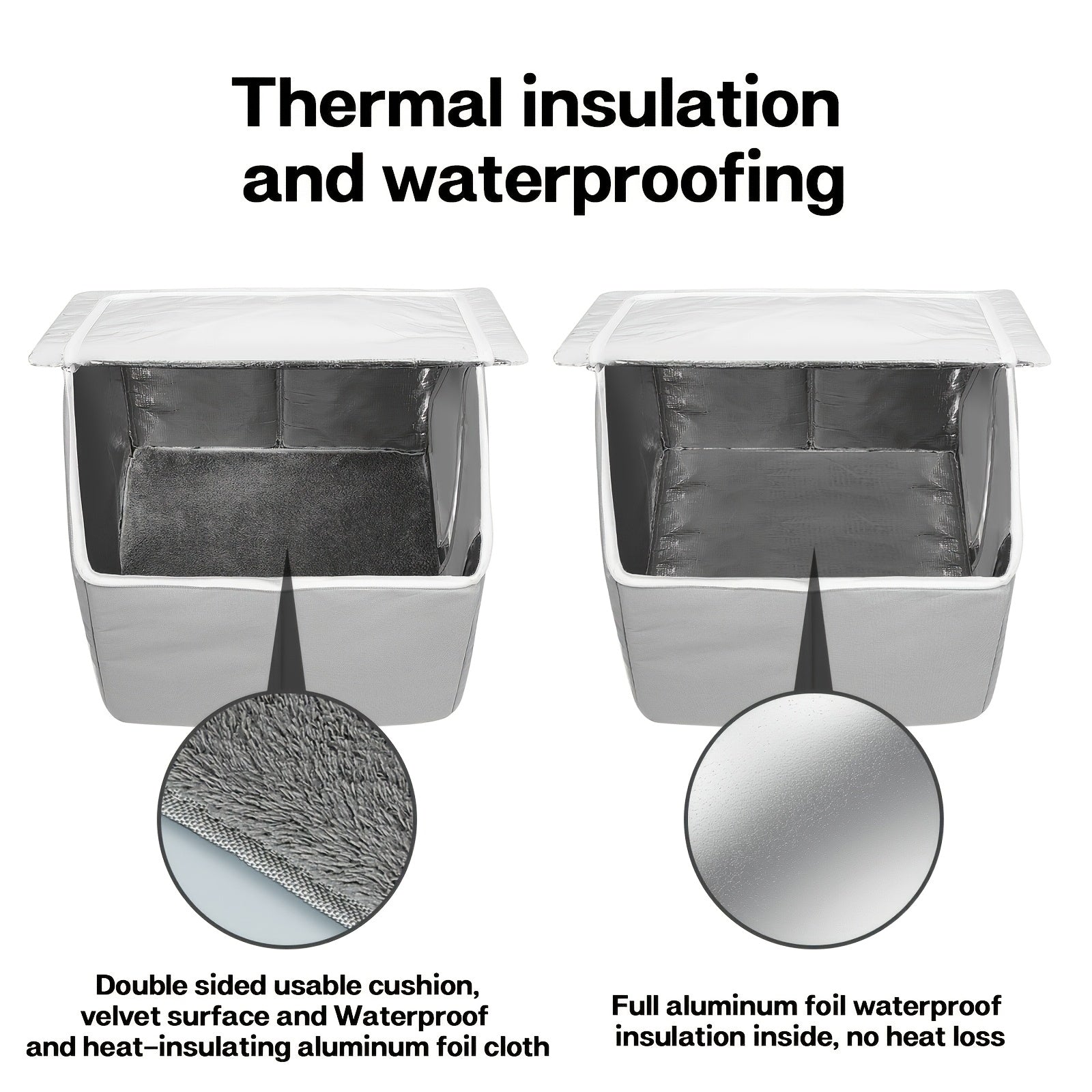 Waterproof Small Animal House with Sponge Insulation for Indoor Outdoor Use