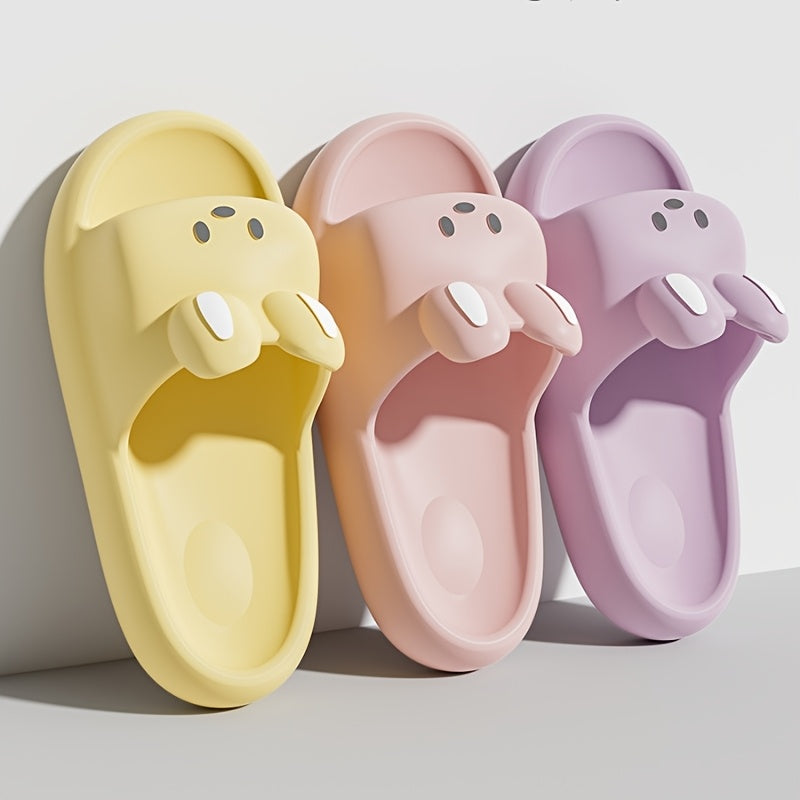 Unisex Cartoon Bunny Slippers Soft Indoor Outdoor Cozy All Seasons