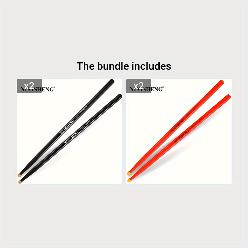 Premium Maple Wood 5A Drumsticks for Adult Jazz and Snare Drums Pair