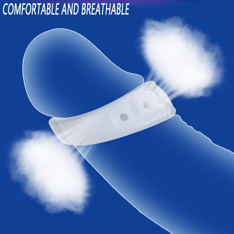 Men Soft Penis Rings 2Pcs Set, Kengaytirish va Qoniqish uchun Cock Rings