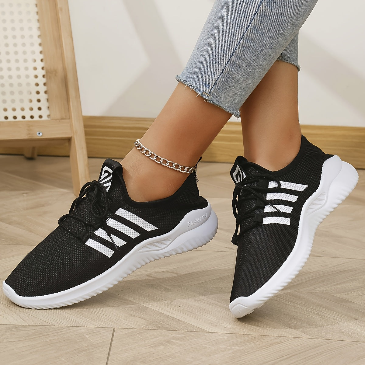 Women's Knit Slip-On Casual Shoes Breathable Lightweight Autumn Comfort