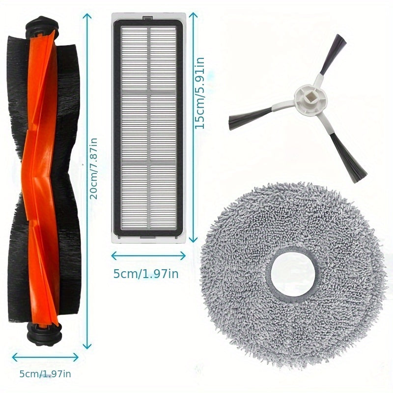 Buyurtma berishdan oldin, iltimos, Xiaomi Mijia Omni 1S, Robot X10+, Dreame L10S Ultra, L10 Ultra va S10 Pro modellari uchun mo'ljallangan 16 dona changyutgich o'rnini bosuvchi qismlar sizning mashina modelingiz bilan mos kelishini tasdiqlang.