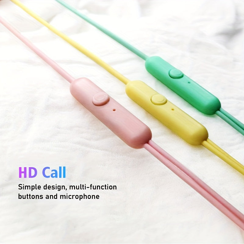 Auriculares deportivos con cable con control de llamadas y micrófono condensador para correr y hacer ejercicio