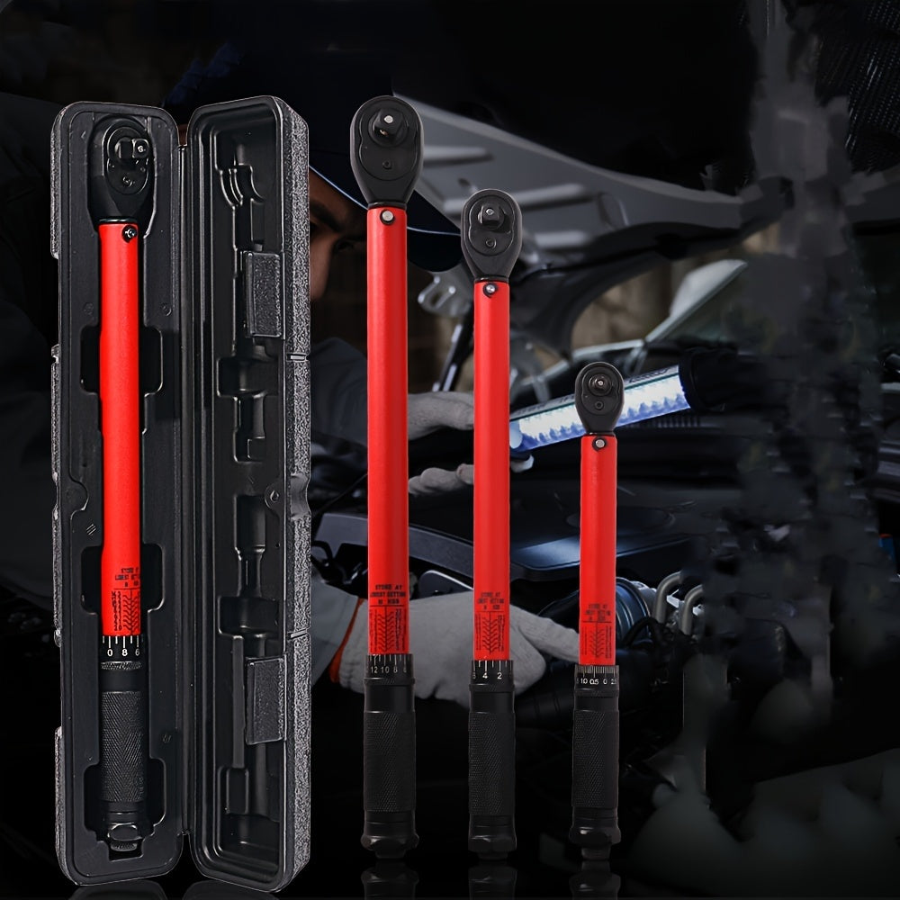 Adjustable Torque Wrench 72-Tooth Round Tube Auto Repair Ratchet Tool