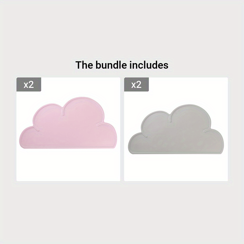 Kids Silicone Table Mats Non-Slip Reusable Food Mats for Children and Toddlers