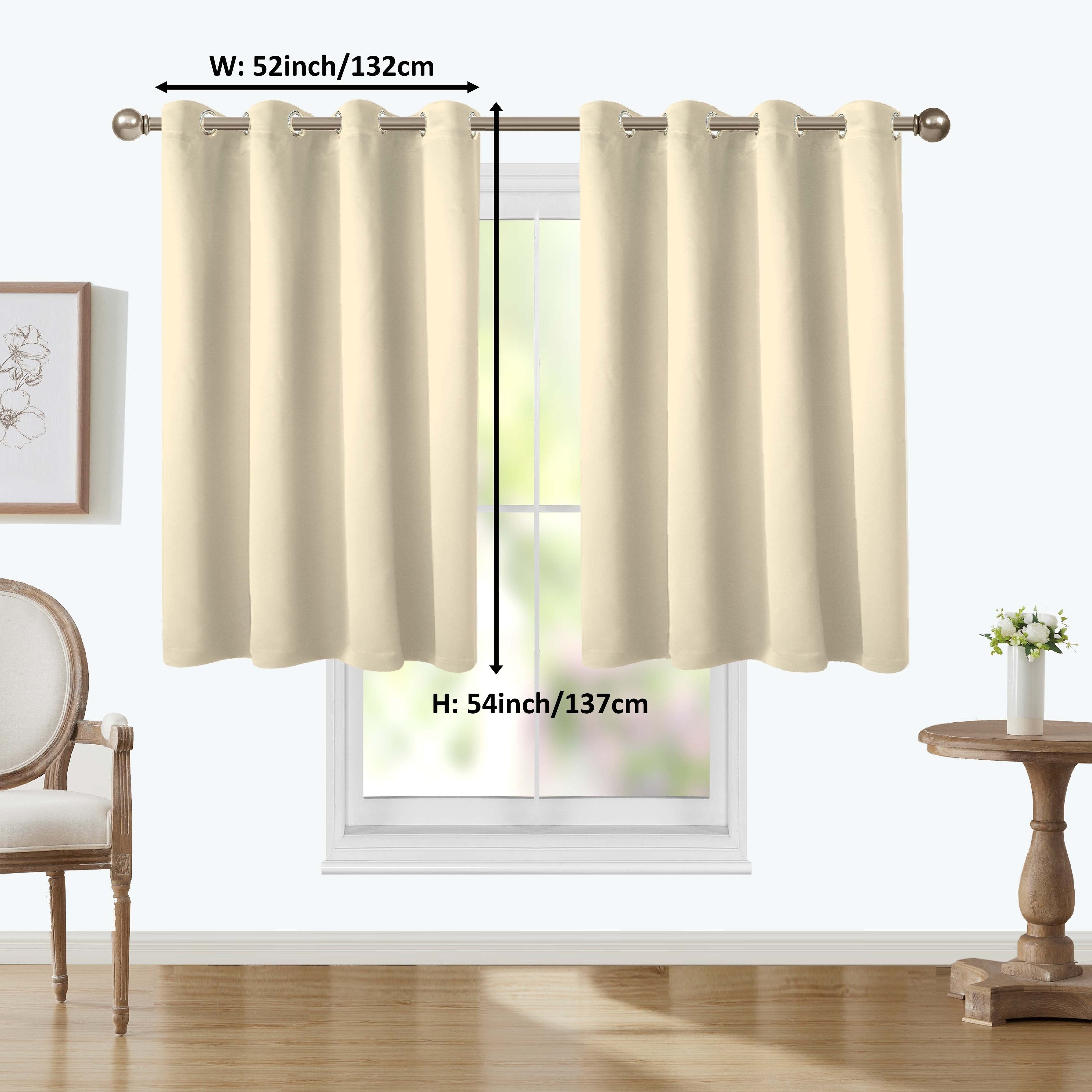 Blackout Curtain with Iron Rings Indoor Use 180g Dark Fabric