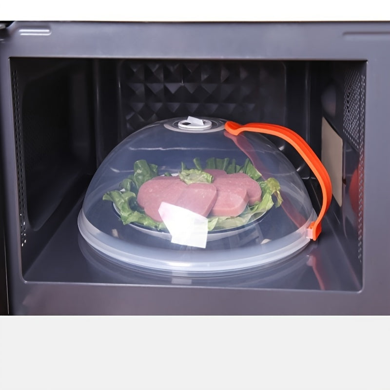 Reusable Transparent Microwave Splash Cover with Airtight Lid Heat Resistant Anti-Sputtering