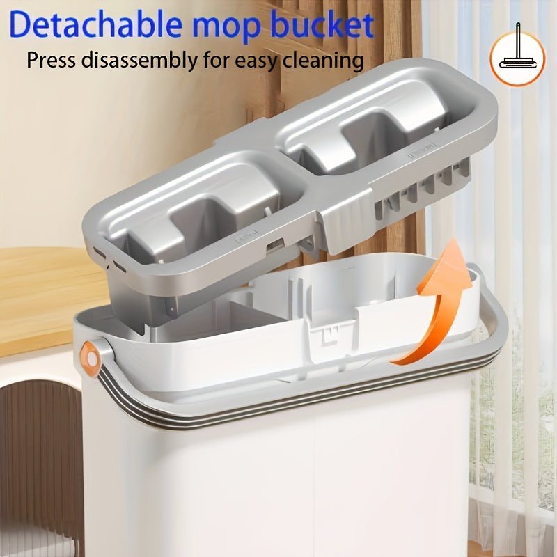 All-in-One Wet Dry Mop Set with Bucket, Adjustable, Durable for Floors