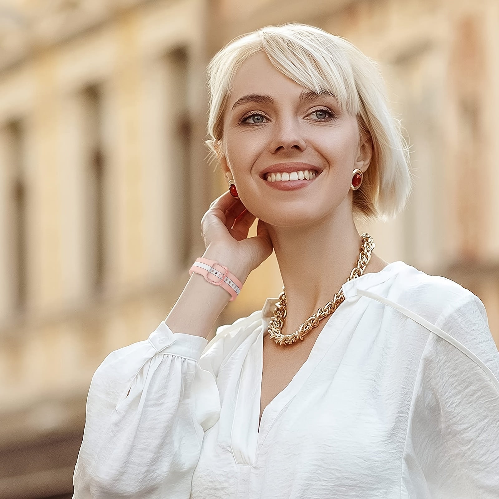 Soft Silicone Sport Watch Band for Men Women Compatible with Samsung Galaxy Watch 4 5 6 7