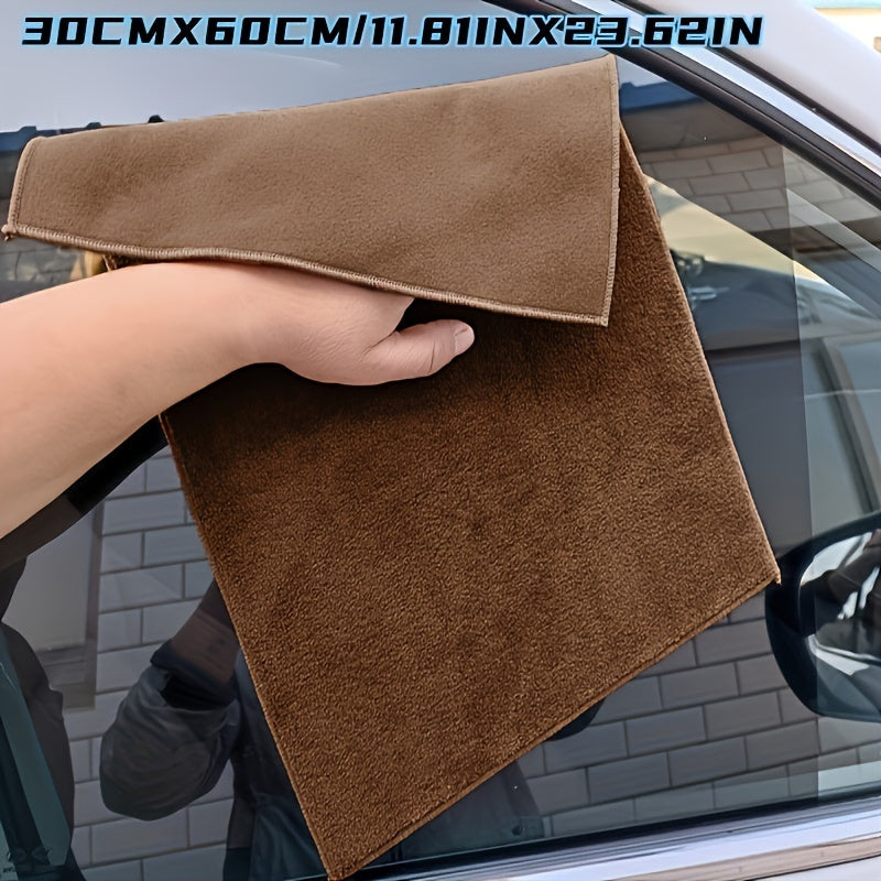 Microfiber Car Towel in 4 Sizes Grey Reusable Scratch-Free Detailing and Cleaning