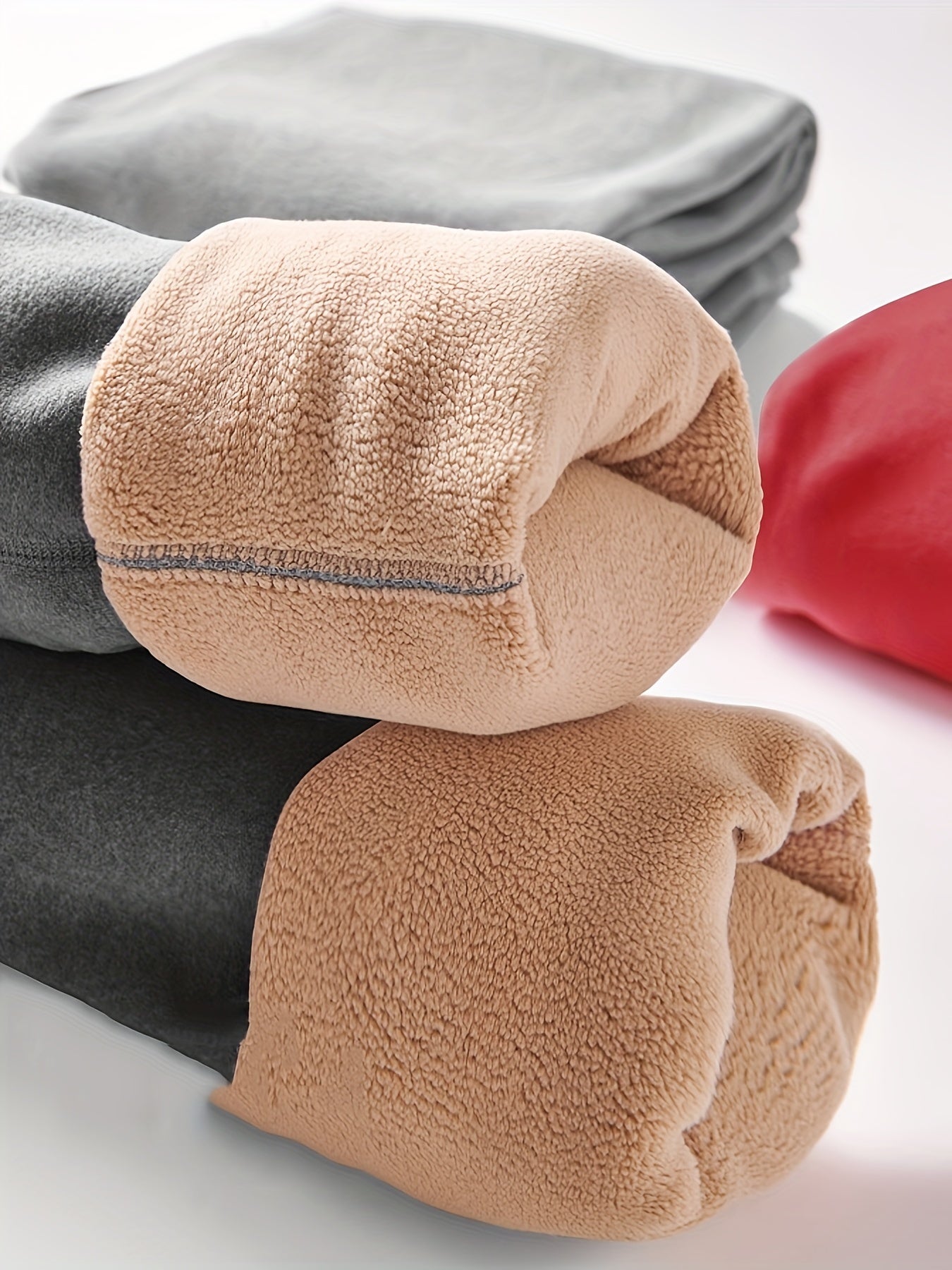 Men's Thermal Underwear Set with Alpaca Fleece Long Sleeve Top and Pants for Winter Comfort