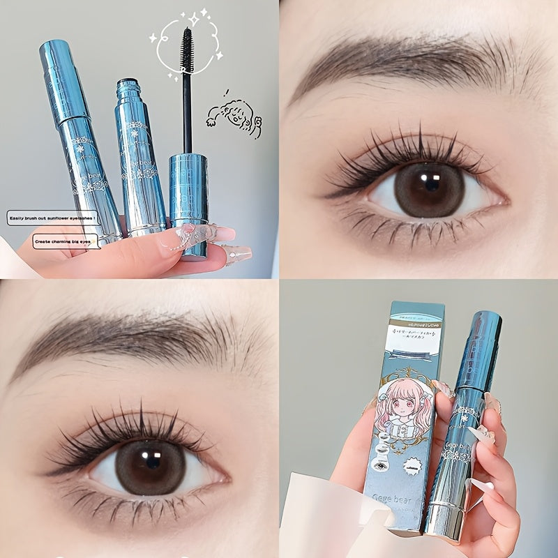 Dense Slender Waterproof Mascara for Natural Curling Lengthening Volumizing Black