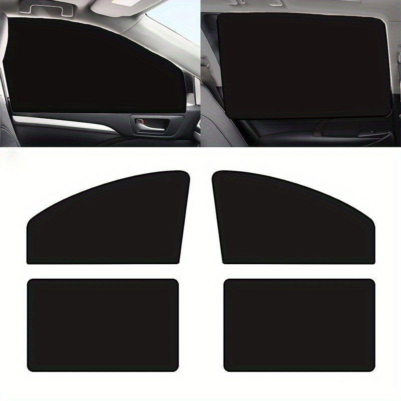 Car Window Sunshades UV Protection Heat Insulation Privacy Covers 4 Pack