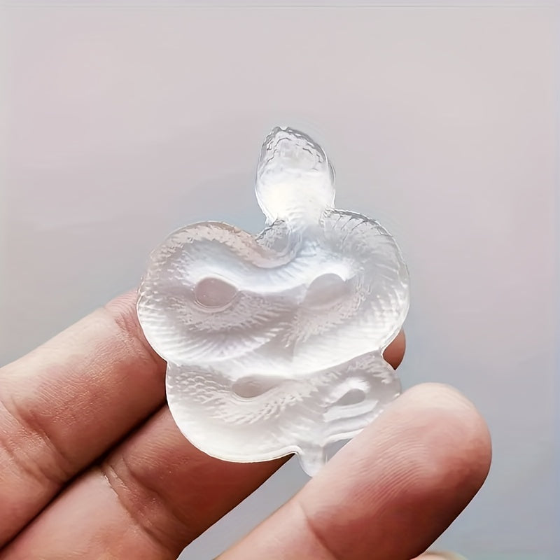 Натуральный селенитовый змеиный кристалл для Рейки и домашнего декора в богемском стиле