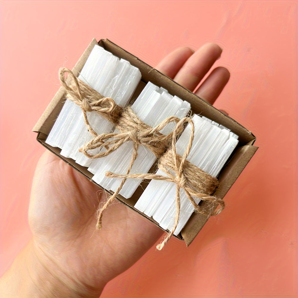 Set of 10/20/30 White Selenite Stick Bundles for Healing Meditation Energy Clearing