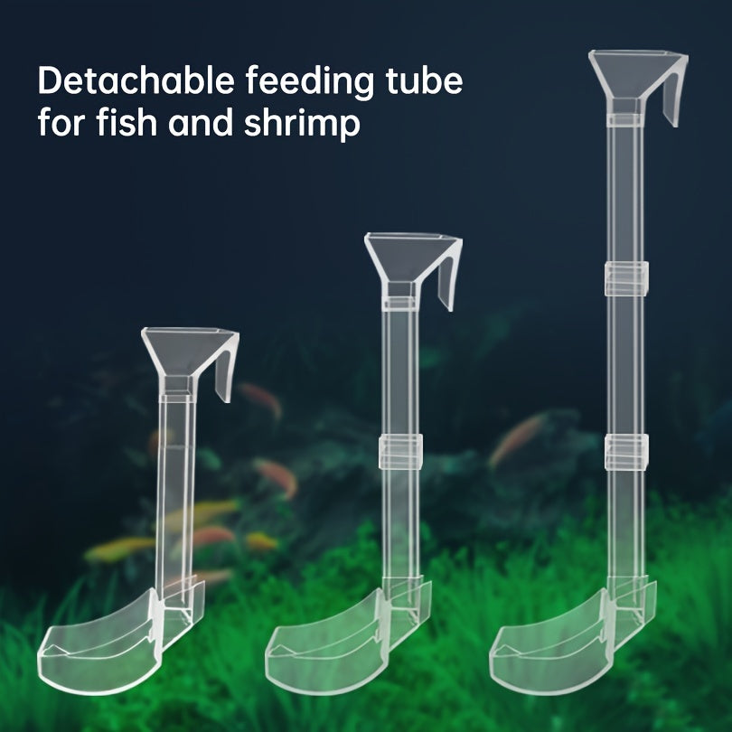 Aquarium Fish Feeding Kit with Shrimp Plate Acrylic Tube and Cleaning Brush