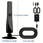 Indoor Digital TV Antenna 360° Signal Reception 4K HD Compatible with Smart TVs