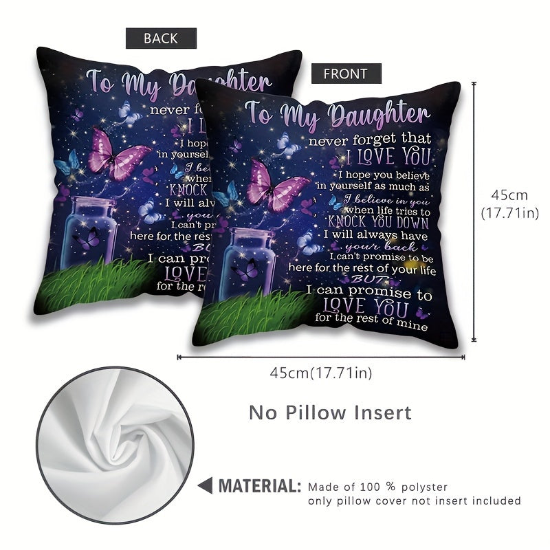 Zamonaviy yostiq qoplami, qizga muhabbat sitata bilan, yuviladigan, 44.96cm