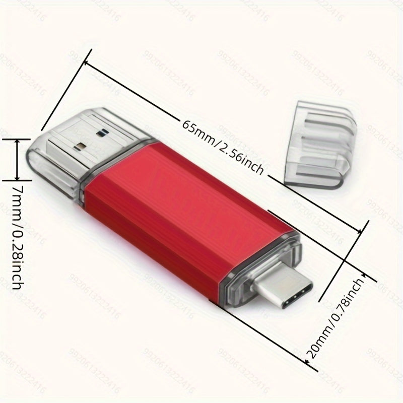 Dual C-Type USB Flash Drive 16GB OTG High-Speed Data Transfer for Android Smartphones and Tablets