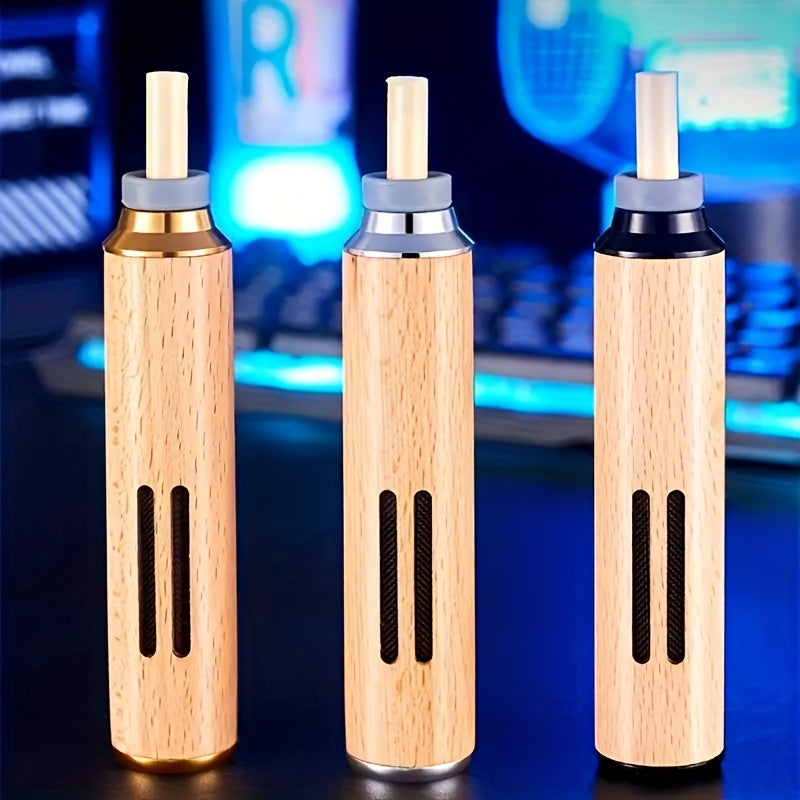 Mini Wooden Car Ashtray Smoke-Resistant Organizer for Vehicle and Office