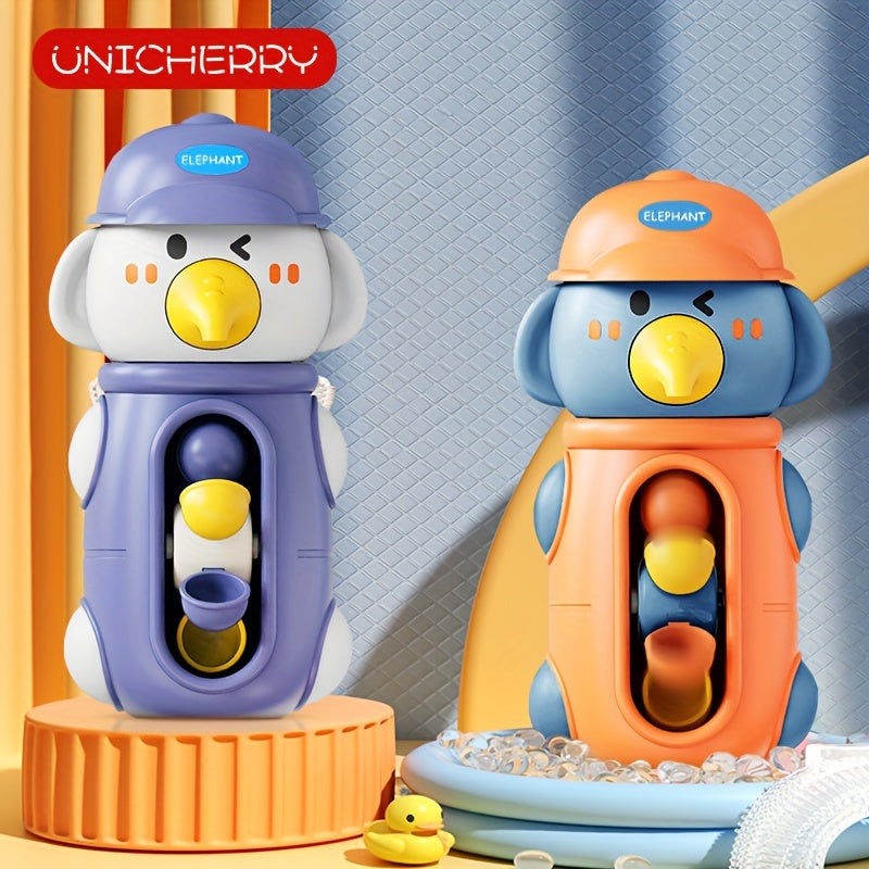 Bath Toys for Babies and Toddlers Water Spinning Elephant Suction Toy for Bathtub