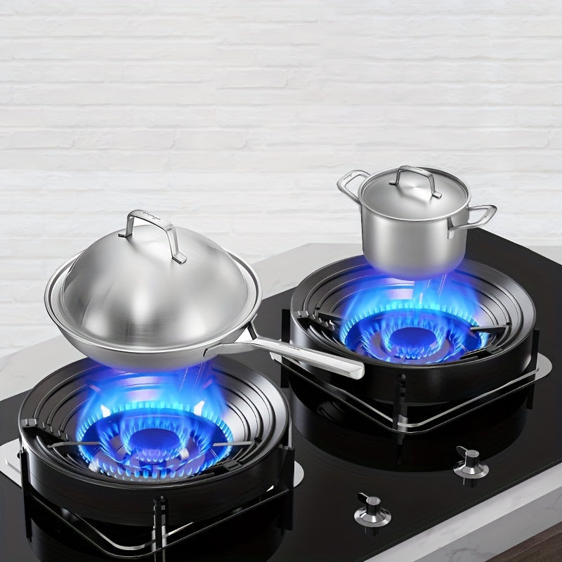 Windproof cover and anti-slip bracket for gas stoves durable heat-resistant plastic for home and restaurant kitchens