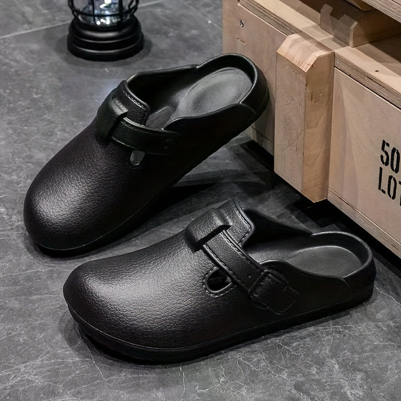 Women's EVA Slides Durable Indoor Outdoor Slippers Black White Gray