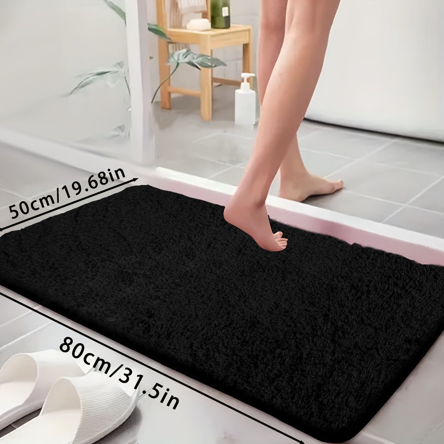 Ultra-Soft Non-Slip Absorbent Bathtub Mat for Bathroom and Laundry