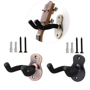 Colgador de pared para guitarra de acero en negro o bronce para guitarra acústica, eléctrica, clásica, bajo, ukelele, mandolina