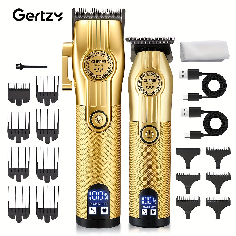 Cortapelos eléctricos para hombres 2 piezas recargables por USB con peines limitadores para recorte de vello corporal