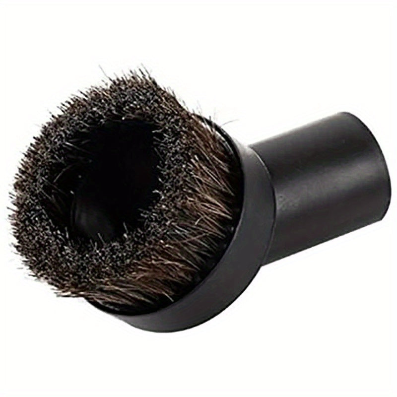 A61T-32mm Круглая щетка для пыли, черная лошадиная шерсть, 25 мм, без аккумулятора, не заряжена, для пылесоса.