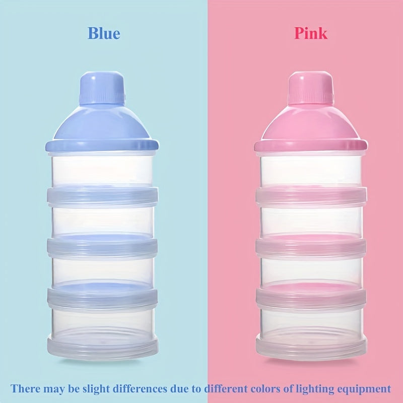Portable Milk Powder Container with Divided Compartments for Travel and Home Use