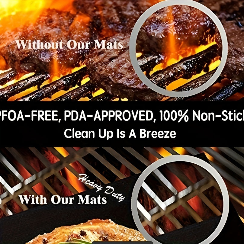 Juego de tapetes de horno reutilizables antiadherentes para hornear, asar y cocinar en microondas