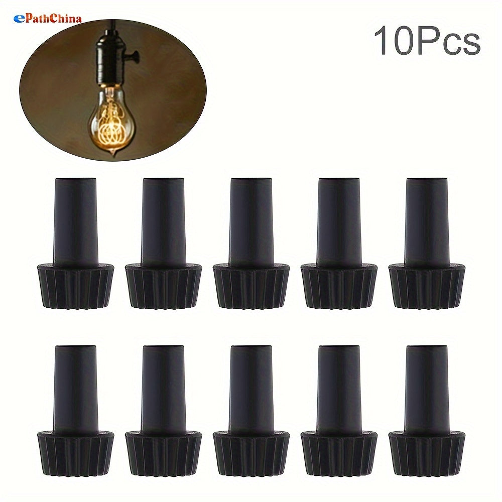 Metal Finish Lamp Rotary Switches 10-Pack No Power Source Needed