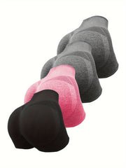 Pantalones cortos moldeadores sin costuras de cintura alta para mujer, control de abdomen, levantamiento de glúteos, paquete de 4