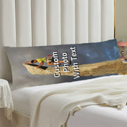 Customized Body Pillowcase with Photo or Text, Double-Sided, 50.8x137.2 cm
