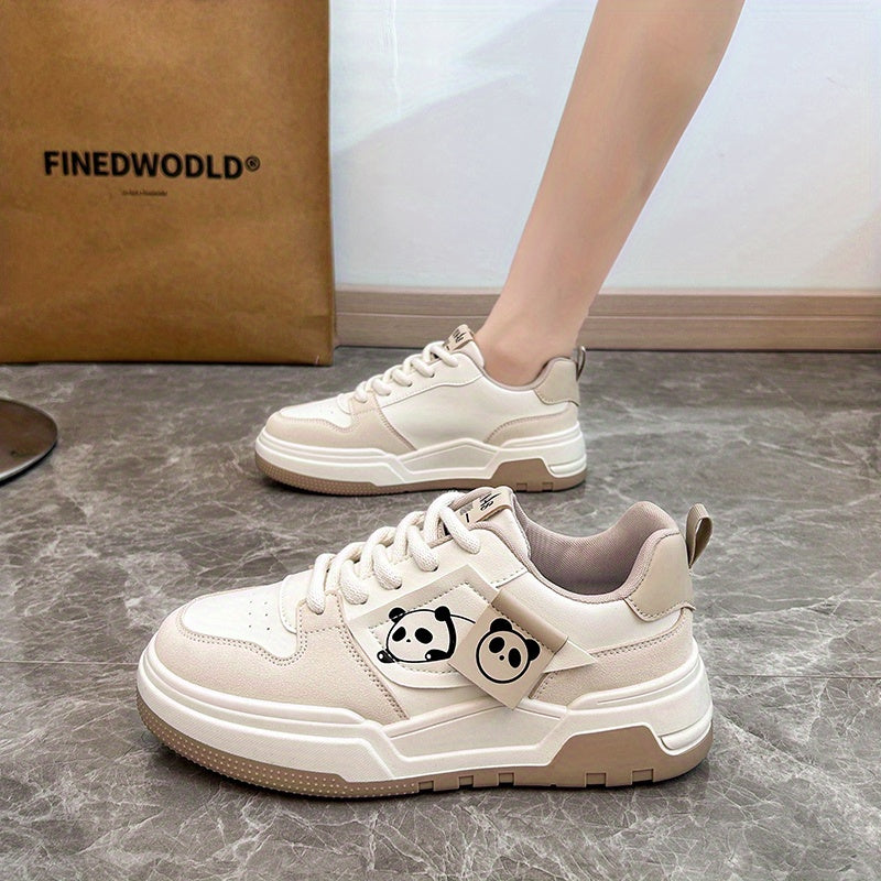 Women's Casual Thick-Soled Sneakers Spring 2025 Panda Style Alex Shoes