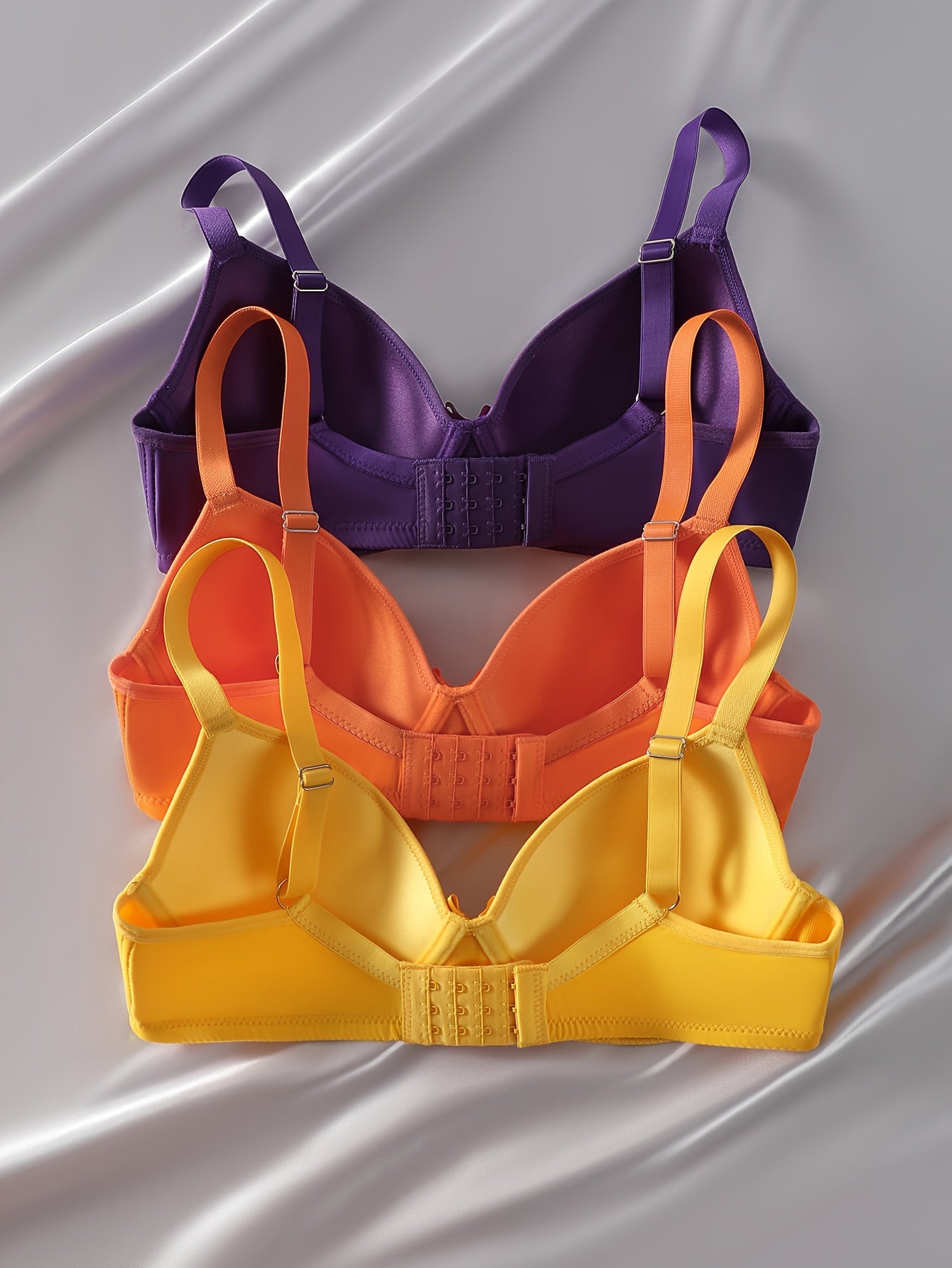 3 Ta'sirli Seamless Underwire Brassierlar Ayollar Uchun