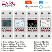 Smart Circuit Breaker with Earth Leakage Over Voltage Under Voltage Protection Energy Meter Remote Control