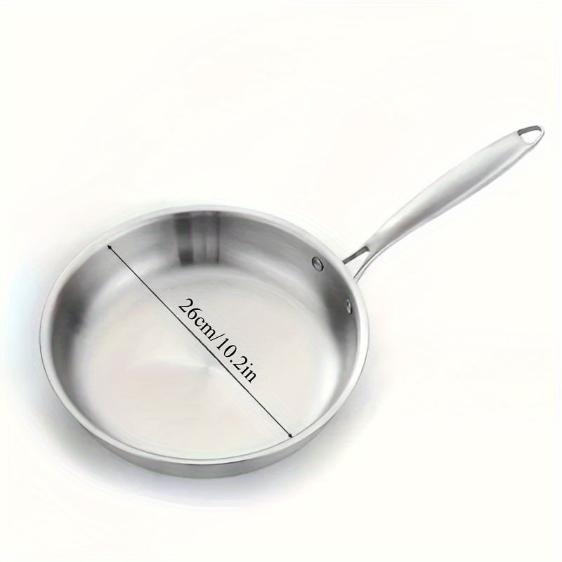 Juego de sartenes antiadherentes de acero inoxidable apto para horno y compatible con inducción