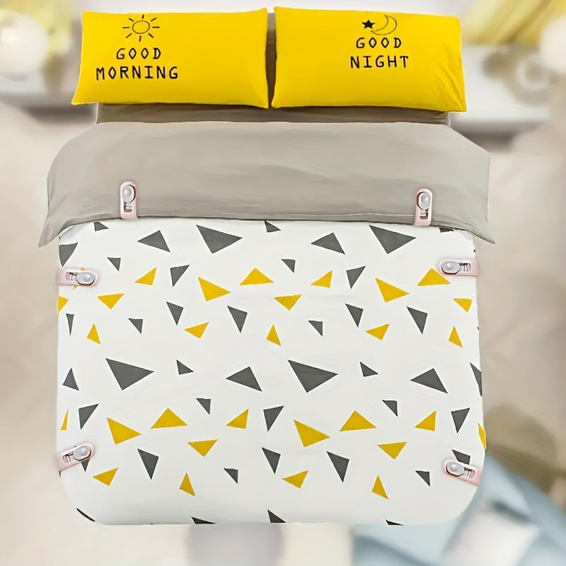 Набор из 10 антискользящих зажимов для одеял - предотвращает скольжение одеяла для одежды, штор и носок - простая установка