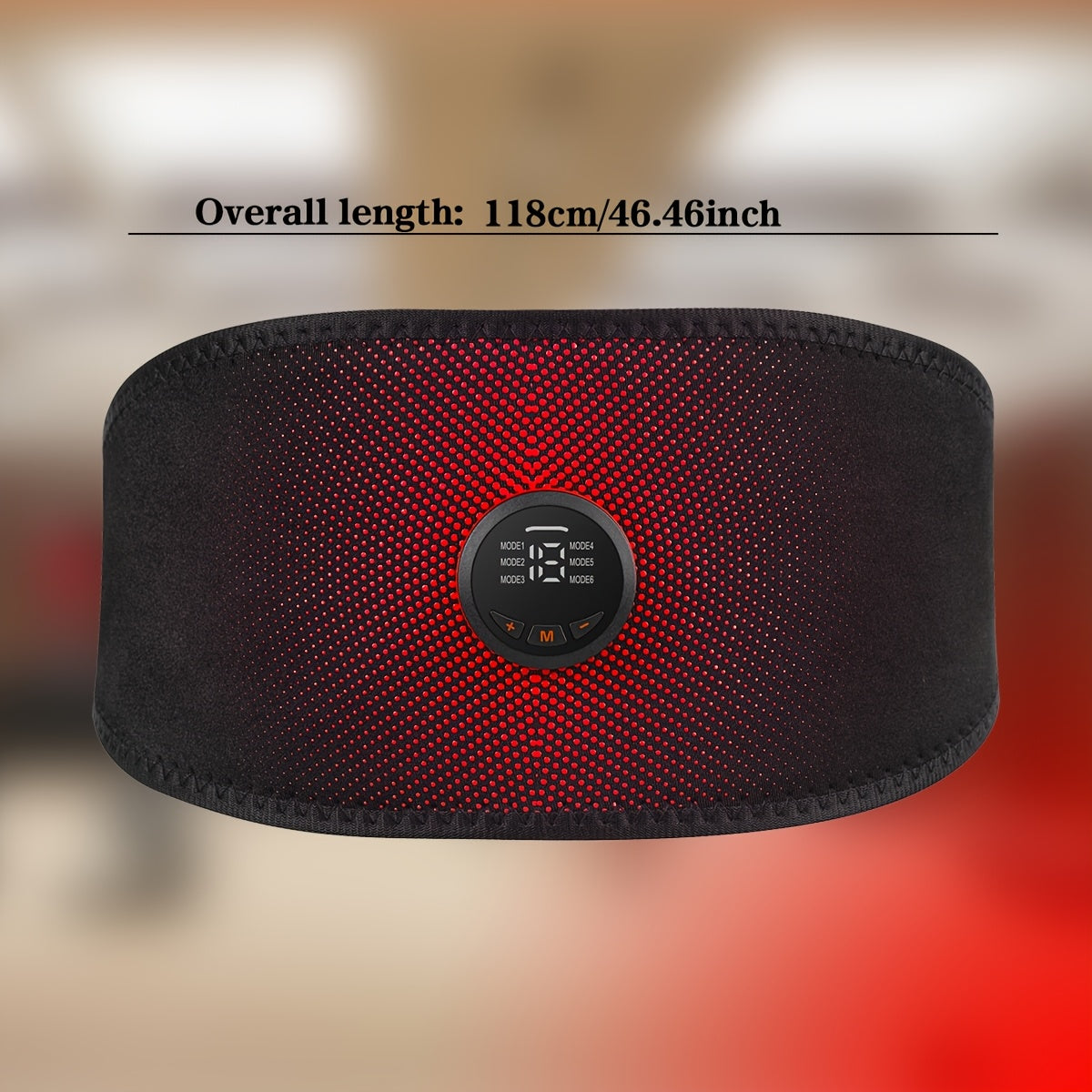 EMS TENS Massager with Rechargeable USB Belt, 6 Modes, 18 Intensities for Whole Body Muscle Training