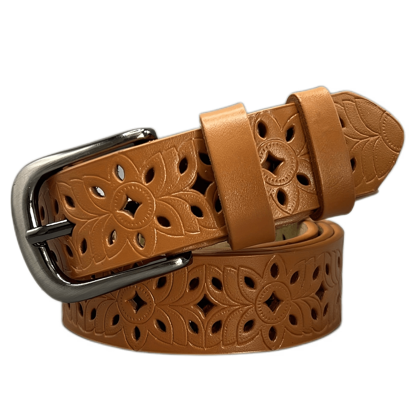 Ayollar uchun Boho gul naqshli kamar, bo'sh joyli tokchali va to'liq rangli belbog' bilan, jinslar yoki girdil uchun