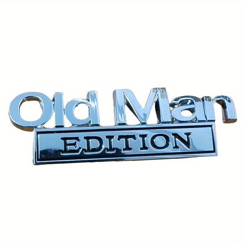 Pegatina de coche de aleación de zinc de 3D Old Man con diseño único y llamativo