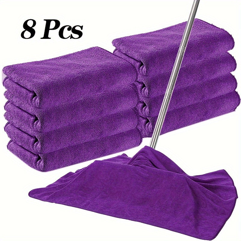 8 Pack Extra Large Microfiber Towels Space Theme Soft Absorbent Reusable Oblong